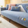 Winter Sofa Cushion Lint-Free Anti-Scratching Sofa Cover Cloth Non-Slip Thick Lambskin Sofa Cushion