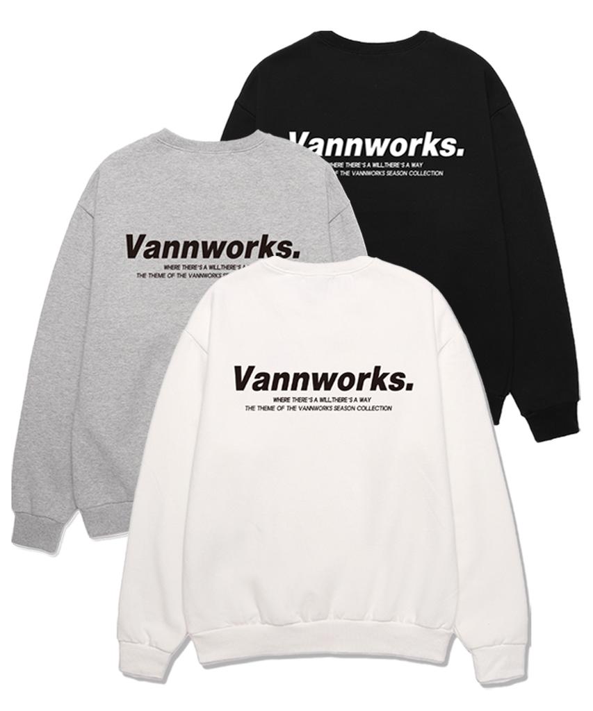 VANNWORKS Minimalism Logo 2 Sweatshirt (Vls0114) White