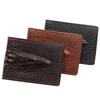 Crocodile Pattern Leather Driver's License and Multi-Card Holder