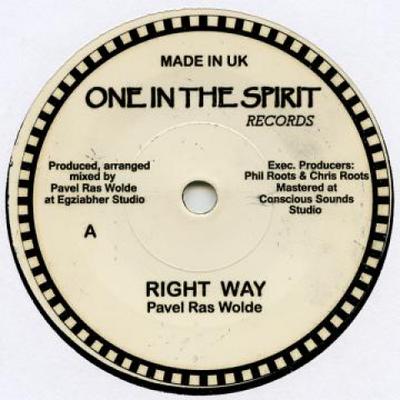 7-дюймовая пластинка PAVEL RAS WOLDE - Right Way / Dub OITS008 One In The Spir 2016 UK Регги, Ска и Даб