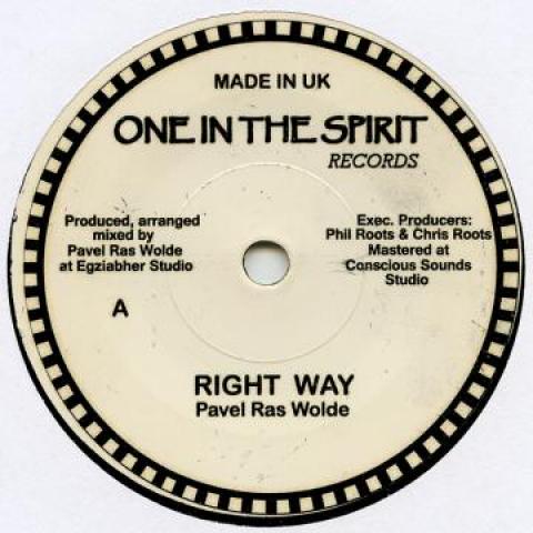 7-дюймовая пластинка PAVEL RAS WOLDE - Right Way / Dub OITS008 One In The Spir 2016 UK Регги, Ска и Даб