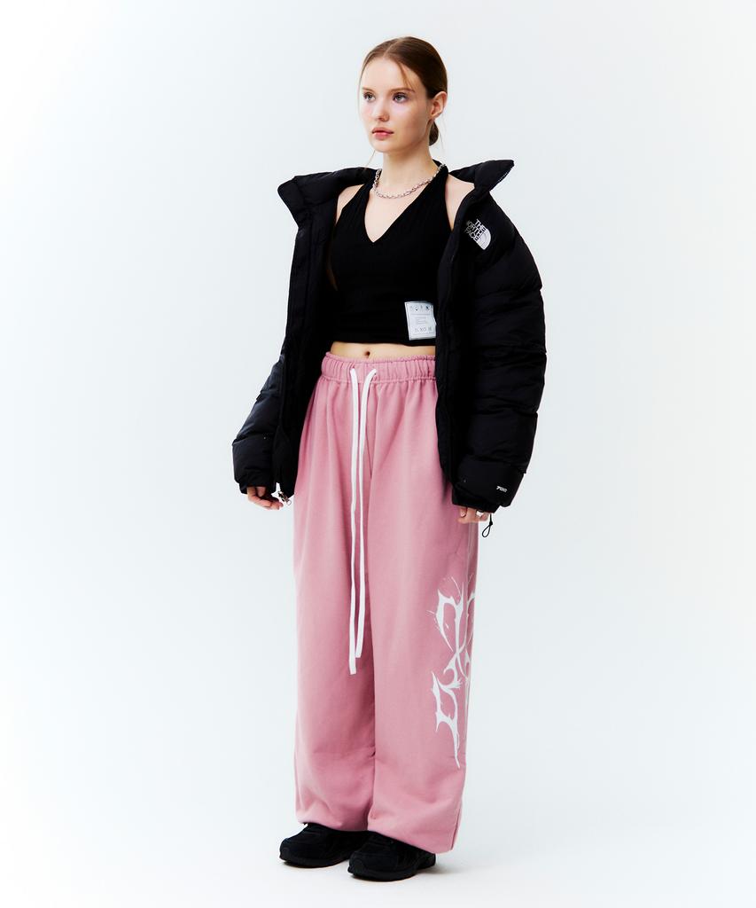 D.XO.H Thunder Logo Pants Indie Pink/White