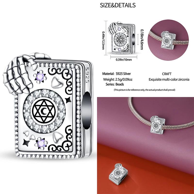 Новый Медный Хэллоуин Ведьма Скелет Летучая мышь Шарм Цепь Из Бусин Подходит Оригинальный Браслет DIY Женские Украшения