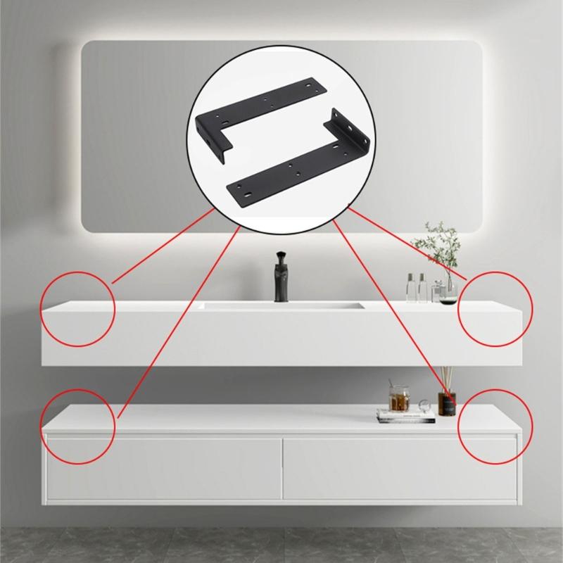 Металлические Полки Кронштейны Подвесная Тренога Полка Утолщенные Невидимые L-образные Кронштейны Настенный Кронштейн для Поддержки Полки