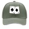 Classic Spade 7  Diamond 2 Card pattern Sandwich Baseball Cap For WoUnisexs Unisex FeUnisex Beach Dad Hat