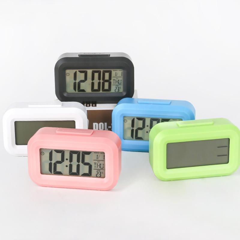LED Digital Alarm Clock Electronic Screen Desktop Table Clocks For Home Office Backlight Snooze Calendar