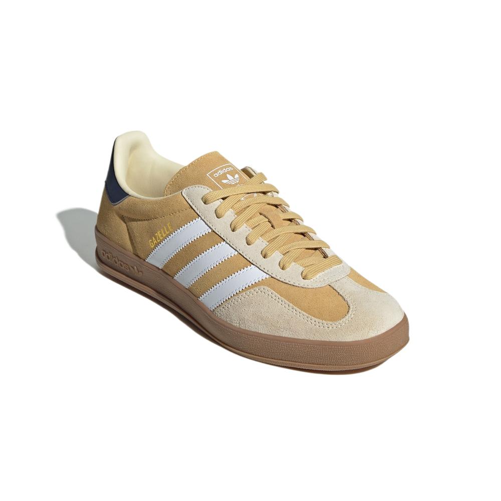 Adidas Кроссовки Gazelle Indoor Oat Unisex Tan Cloud-White Shadow-Navy JI3523