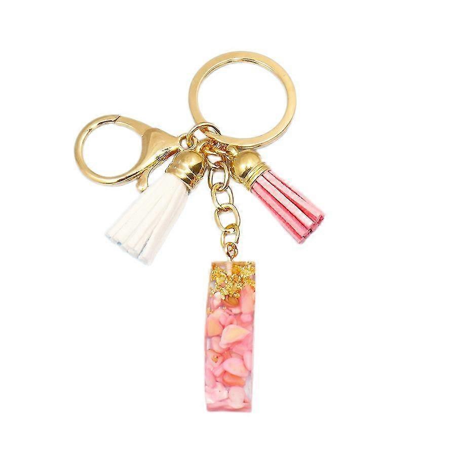 Cute Initial Keychain A-Z Letter Sparkly Glitter Key Chain Premium Bag Charm Keychain Accessories (I,2PCS)