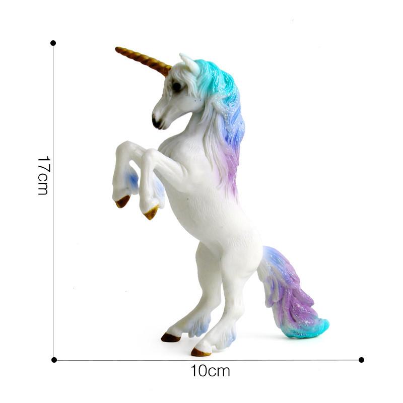 Unicorn Animal Model Figurine Pvc Static Display Toy For Home Decor