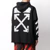Off-White Ss20 Airport Tape Long-Sleeve Hooded T-Shirt Men Tops Black OMAB033S201850031088