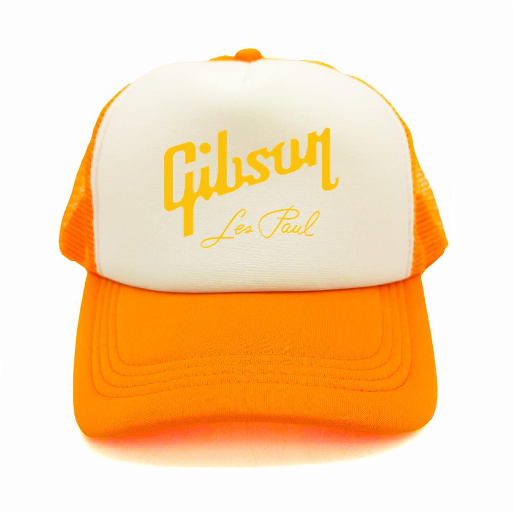 Gibson Les Paul Trucker Cap Unisex Cool Guitar Gibson Hat Baseball Cap Cool Summer Unisex Mesh Net Caps MZ
