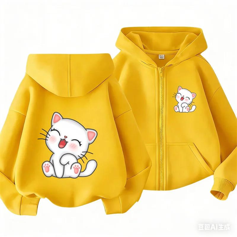 Dripping Dollar Sign Street Graffiti Front Back Zip Up Hoodie For Kids Long Sleeve Cool Loose Casual Autumn Outerwear Jacket