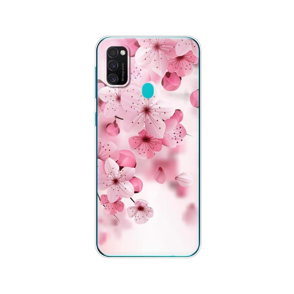 Чехол для Samsung M21, 6,4 дюйма, силиконовый мягкий чехол из ТПУ для Samsung Galaxy M21 M 21 SM-M215FZGUSER m215, задняя сумка для телефона, защитный чехол