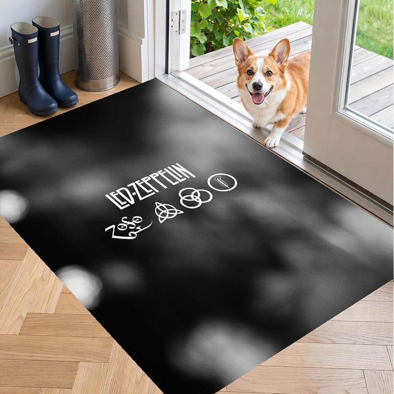 Soft Floor Carpet Led Zeppelin Pattern Area Rug Decorative Mat For Home Room Decoration