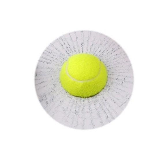 Funny 3D Tennis Ball Basketball Football Hit Window Crack Car Sticker Decoration