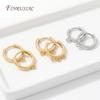 14K Gold Plated Brass Leverback Hoop Earrings with Loops,Multi/Single Open Loop Earring Connectors,DIY Jewelry Making Findings
