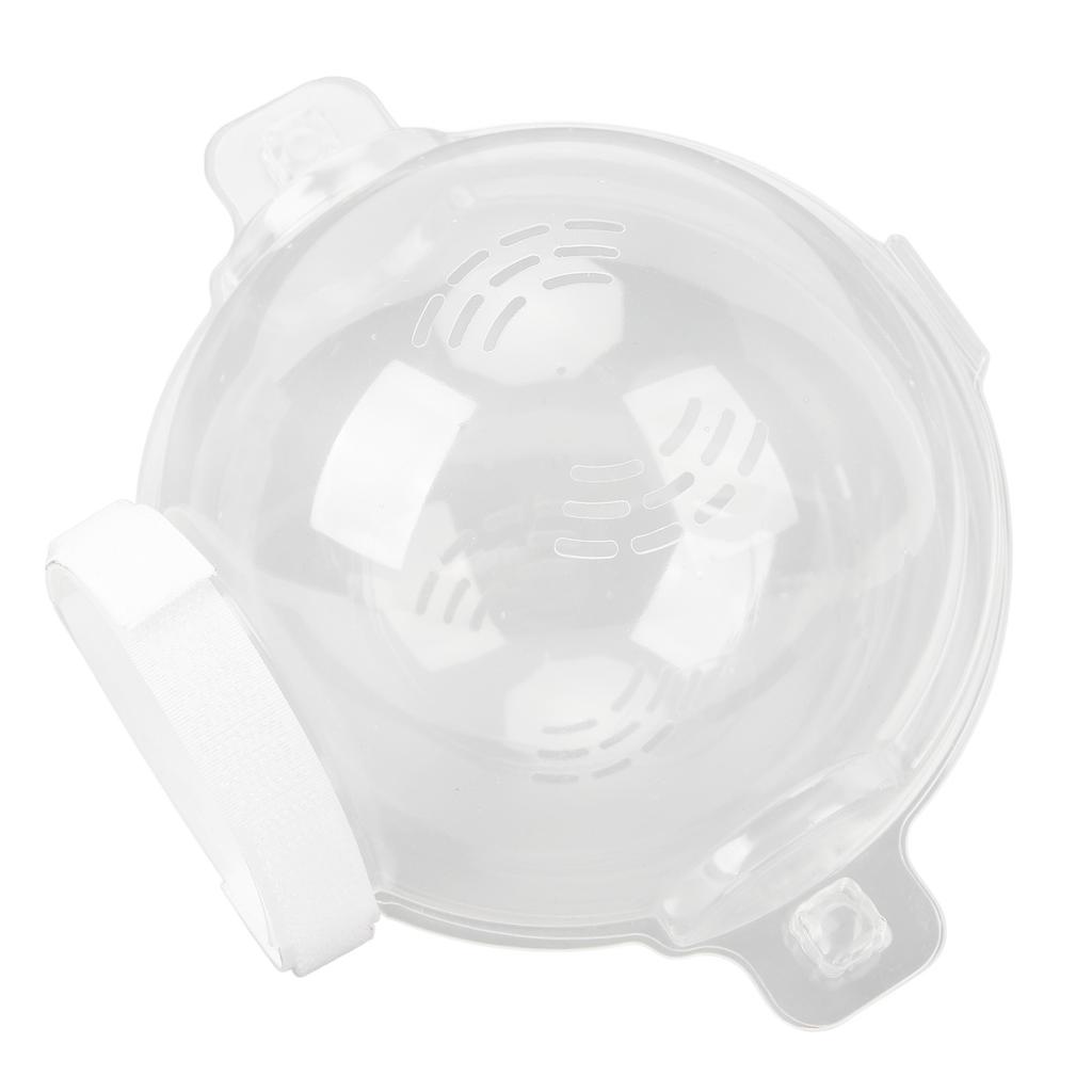 Cat Transparent Muzzle Breathable Prevent Biting Licking Adjustable Cat Hood Helmet for Grooming Bathing