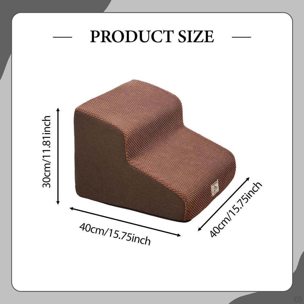 2 Step Dog Stairs Pet Ramp Comfortable,Multipurpose,Gentle Slope,Pet Ladder for Puppy Small Pets