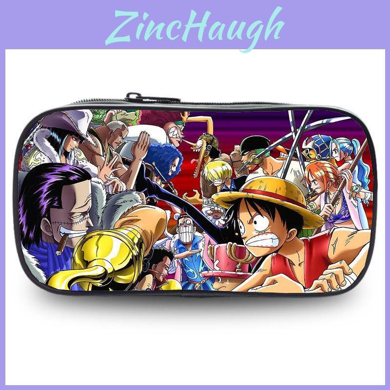 One Piece Luffy Anime Printed Single Layer Stationery Storage Pencil Bag For Students