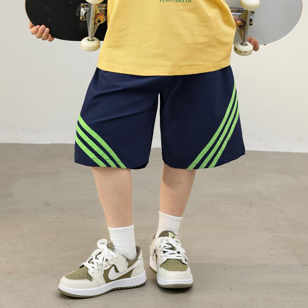 LUSON Children's Wear Boys' Summer Striped Shorts