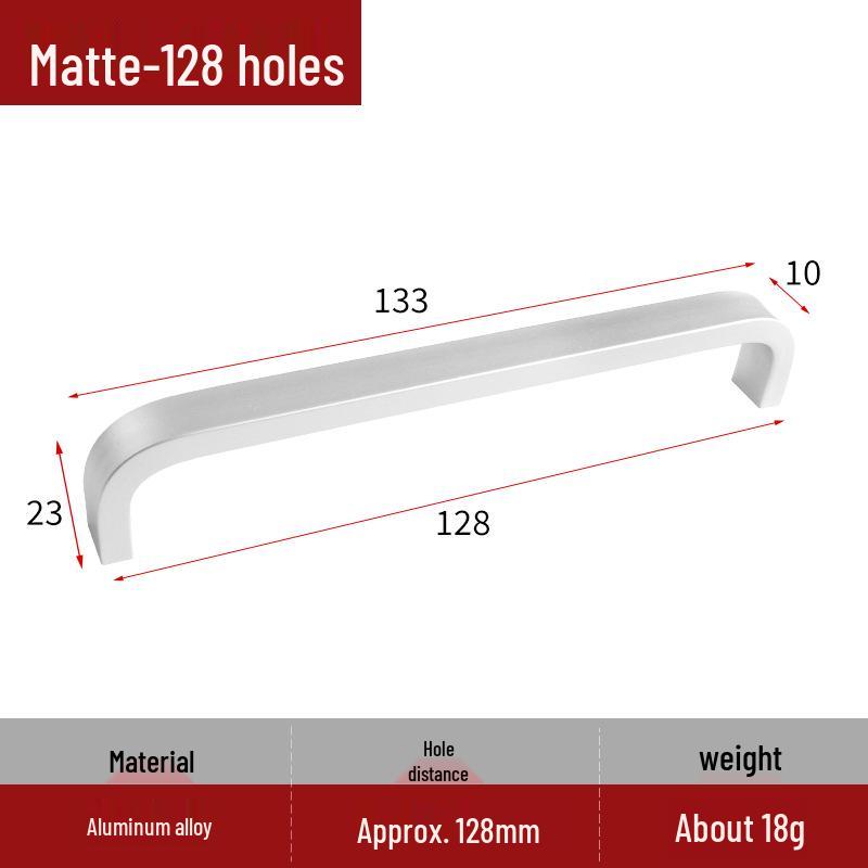 302 Aluminum Alloy Drawer & Cabinet Handle: Simple, Versatile Pull for Wardrobes & Cabinets