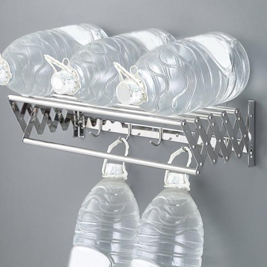 Настенная сушилка Yousheng, устойчивая к коррозии, расширяемая, выдвижная, простая в установке, сушилка для белья в ванной комнате