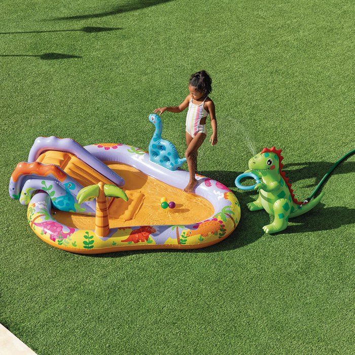 Piscine/Piscinette gonflable Aire de jeux Dino INTEX - A partir de 2 ans - 159L - 1 dinosaure gonflable - 56139NP