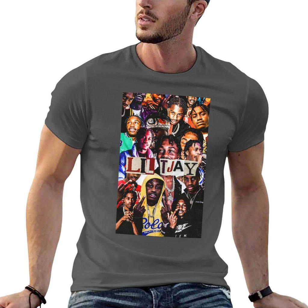 Lil Tjay Collage Born Be Great TShirt Holiday Simple Tee Shirt