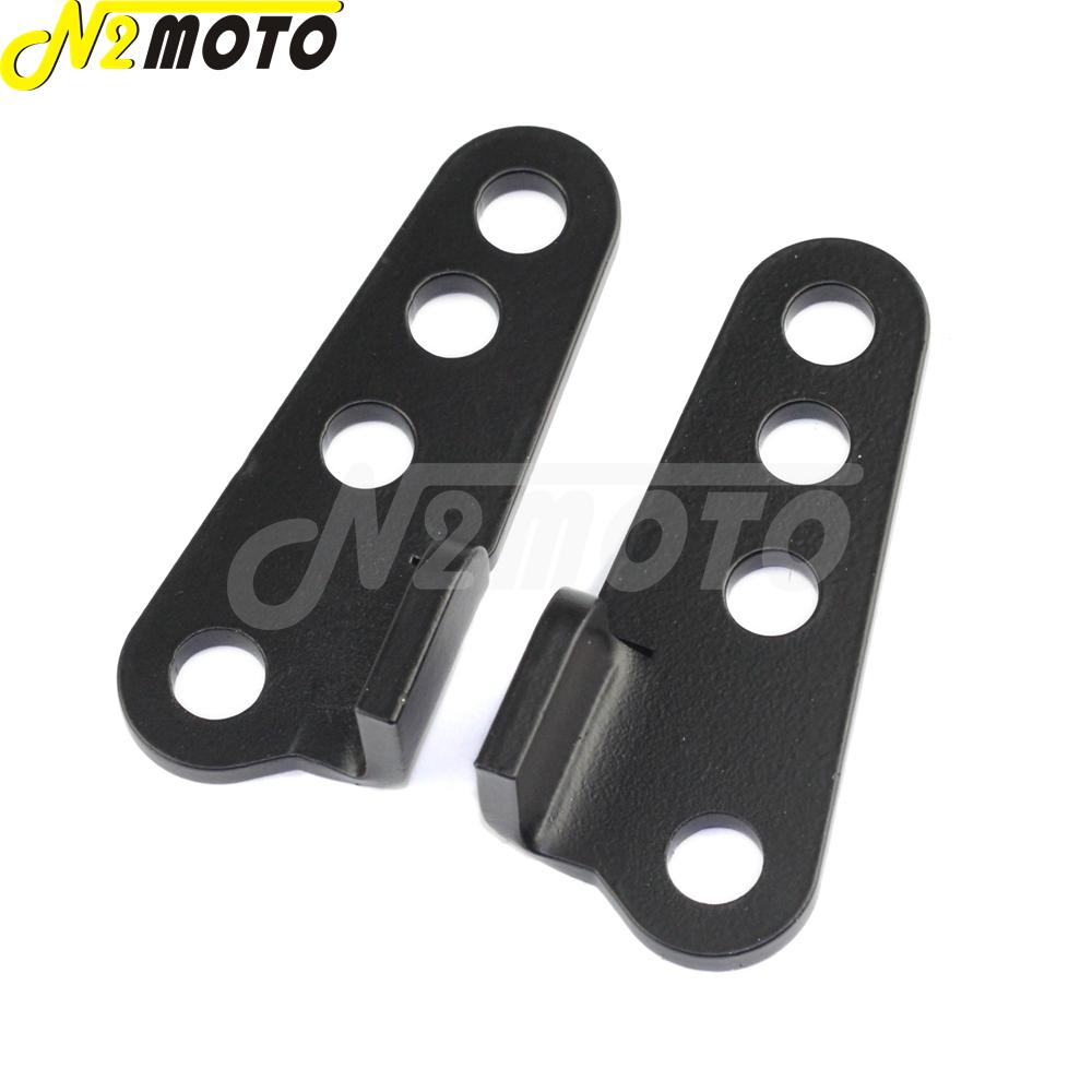Black 1-3" Motorcycle Adjustable Lowering Kit Passenger Rear Shock Mount For Harley Touring Electra Road Street Glide 2002-2012