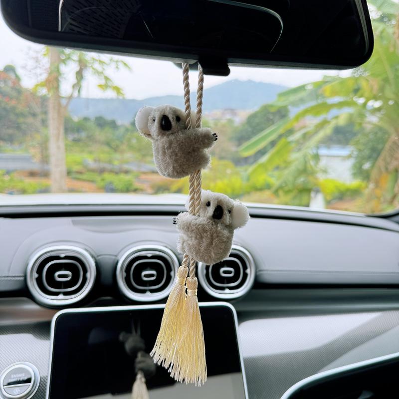 Charming Koala Car Pendant - Stylish Rearview Mirror Decor for Women