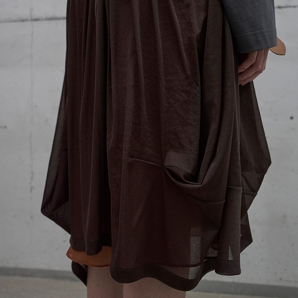 LCDC™ Double Layered Volume Skirt (Brown)