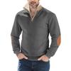 New Half-zip Lapel Sweatshirt Retro Splicing Embroidery Half-front Men's Long Sleeve Loose Sweatshirt