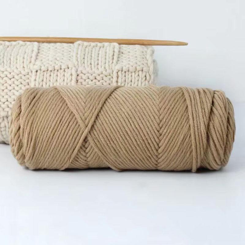 1Roll Crochet Thread Soft Cotton Hand-Woven 8 Strands Diy Scarf Hat Knitting Yarn Hand-Made