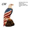 Bird Statue With Light American Flag Eagle-Shaped Lamp, 250th Anniversary Patriotic Desk Realistic Tabletop Home Decor Night Light, Artistic