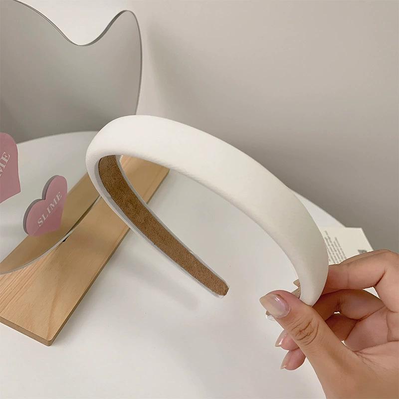 Резинка для волос из губки конфетного цвета, повязка на голову, женские аксессуары для волос во французском стиле - завязанная заколка, ювелирное изделие