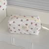 Floral Toiletry Cosmetic Pouch Flower Printed Makeup Lipstick Case  Makeup Accessory