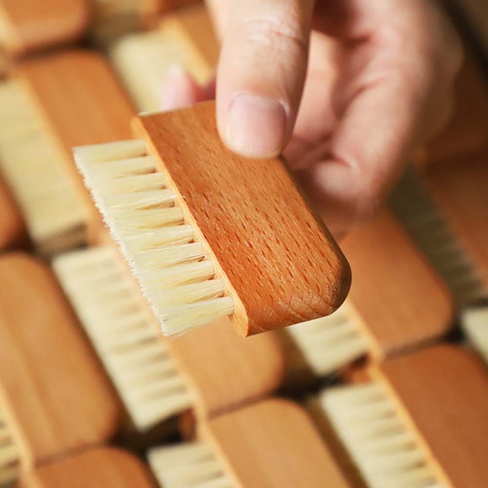 Nail Accessories Nail Cleaning Brush Finger Polishing Dust Clean Pig Bristle Nail Dust Brush  Girls
