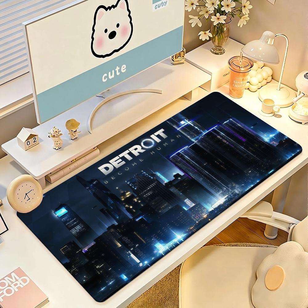 Game D-detroit Become Human Mouse Pad Anti Slip Rubber Edge Locked Thickened Laptop Gaming Desk Mat