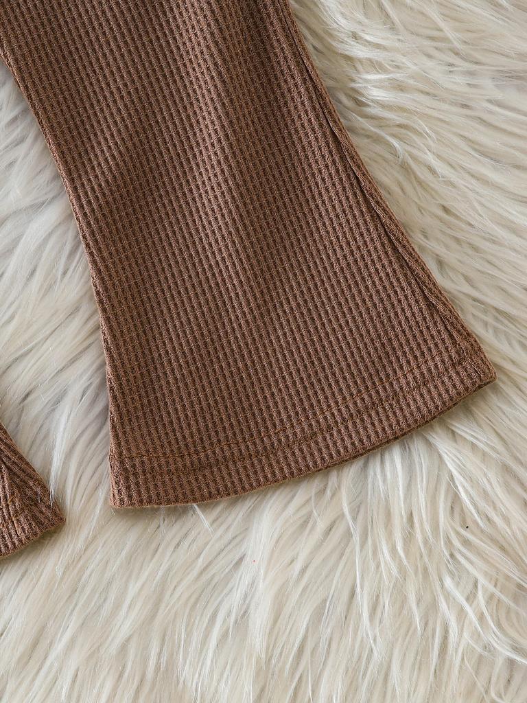 Girls Outfit Printed Long Sleeve Tops And Pants Children' Clothing Sets