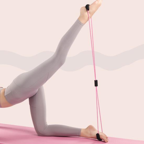 Эргономичный браслет для йоги, легко носить с собой, TPR, петля для растягивания спины, плеч, шеи, дома