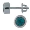 Серебряные серьги с топазом Лондон Блю 0.7ct (2007937)