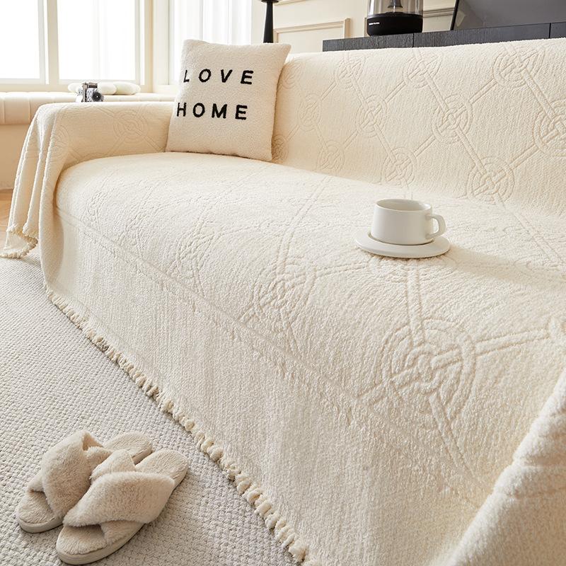 Осенне-зимний плюшевый диван-полотенце, чехол для дивана в скандинавском стиле, утолщенный чехол для дивана, универсальный чехол, нескользящая пылезащитная подушка
