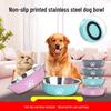 Large Capacity Anti-Tip Stainless Steel Dog Bowl for Medium & Large Pets