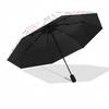 1pc My Melody 50th Anniversary Floral Wreath Automatic Folding Umbrella - Portable Tri-Fold Design with 8-Rib Iron Frame for Outdoor Use, Perfect Gift