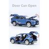 1/24 Toyotas RAV4 SUV Alloy Car Model Diecast Metal Toy Off-road Vehicles Car Model Simulation Sound and Light Children Toy Gift
