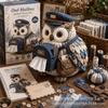 Owl Quilted Tissue Box Diy Sewing Kit Tissue Box Owl Patchwork Diy Set
