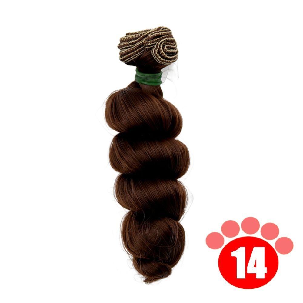 Красочные кудрявые парики из термостойкого волокна, парик для куклы, аксессуары для куклы для 1/3 1/4 1/6 SD/BJD