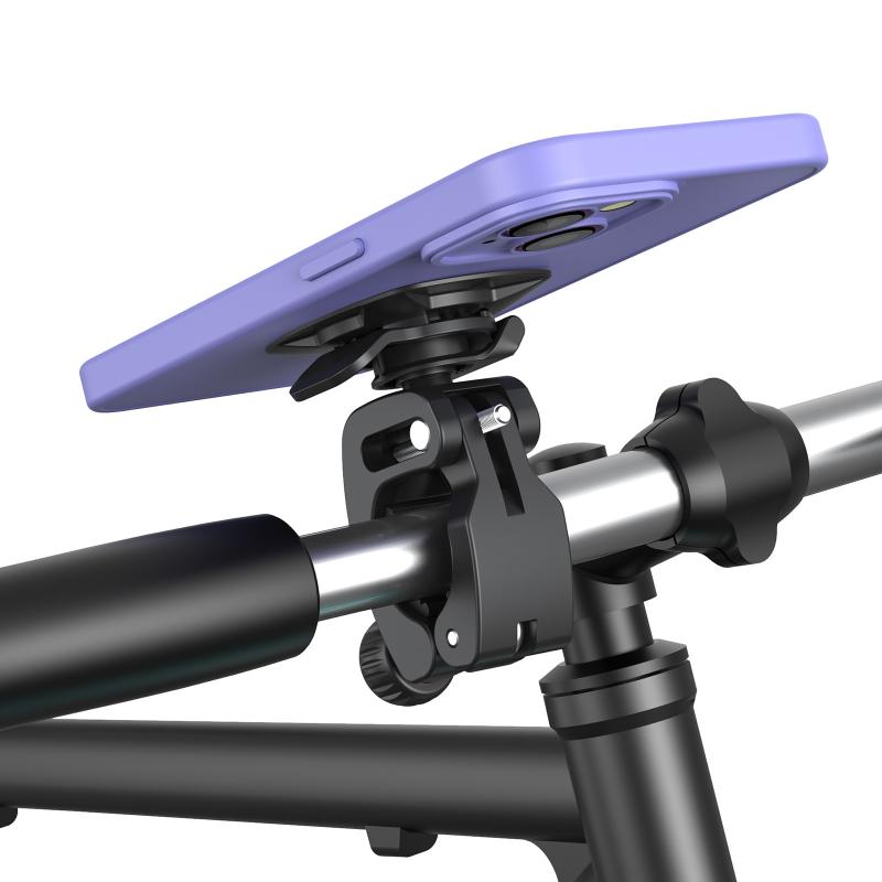 Universal Motorcycle Handlebar Phone Mount Adjustable Clamp 360 Rotation Holder for Bike Cycling Road Ride Fit All Cellphones