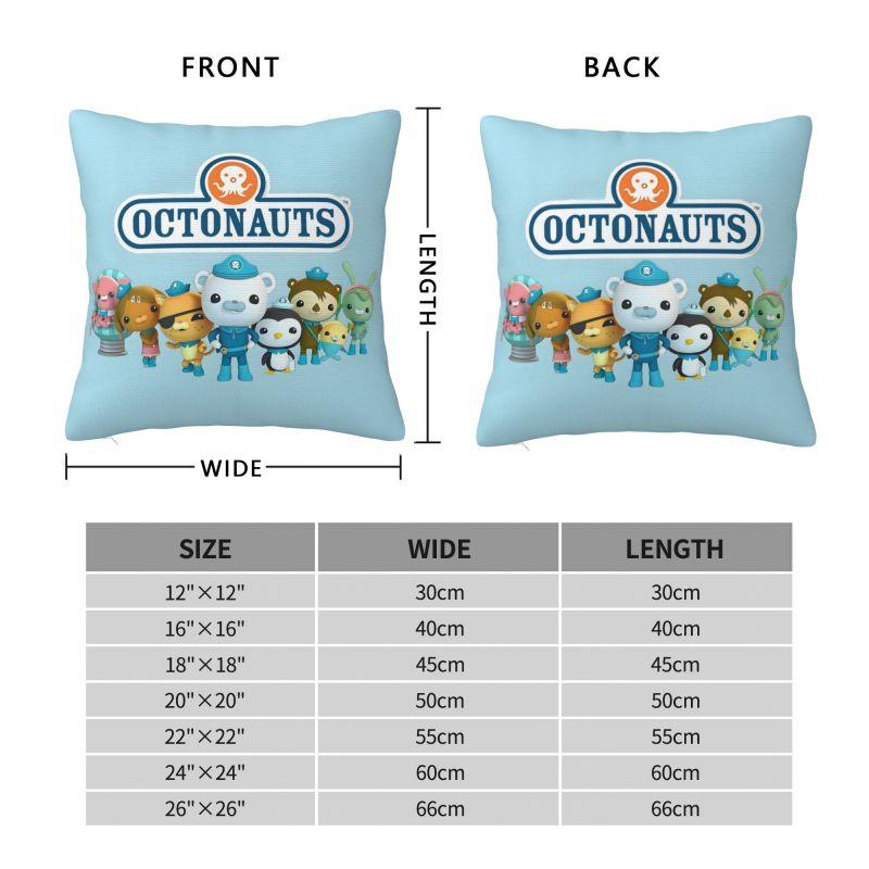 Индивидуальные чехлы на подушки для детей Disney Octonauts, аниме, милые мультяшные, мягкие, скандинавский декор для дома