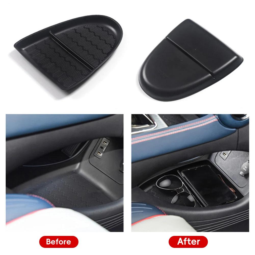 Автоматический центральный держатель для телефона, лоток-органайзер, съемный, прочный, легко устанавливаемый центральный консольный органайзер для Byd Atto 3 2024